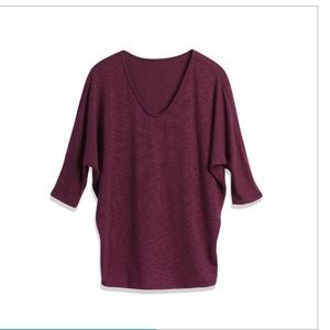 Leila Jayden Bowie 3/4 sleeve dolman knit top